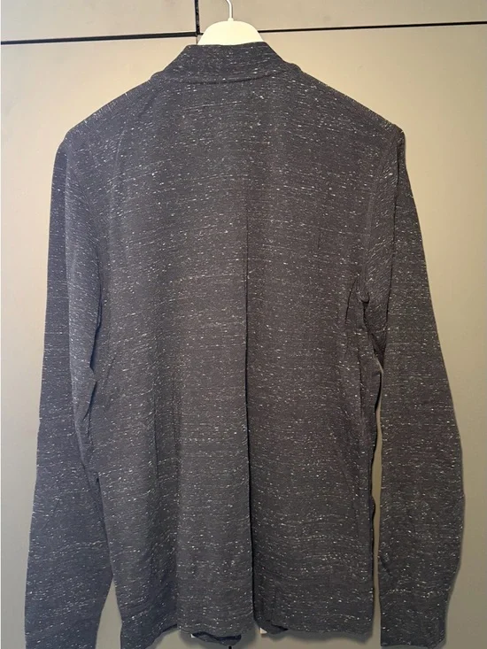 Wings + Horns Heather Navy Zip-Up Sweater - Picture 2 of 3